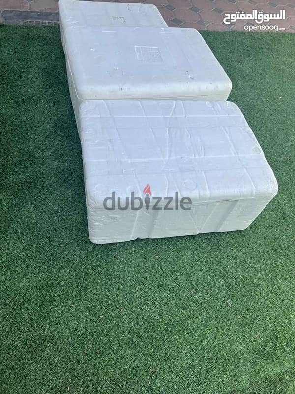 5 big size cooling white boxes 60ltr 0