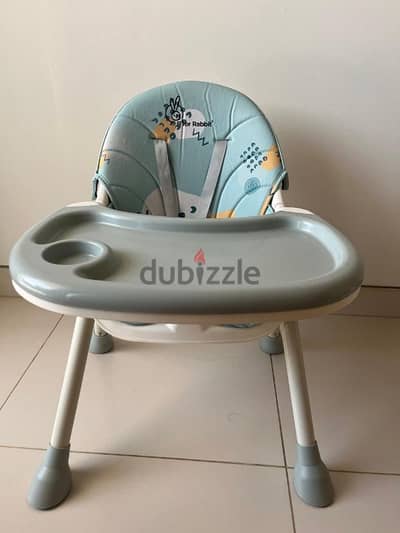 BABY HIGH CHAIR. R FOR RABBIT. 20 RIAL