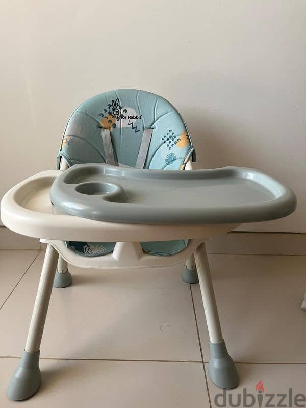 BABY HIGH CHAIR. R FOR RABBIT. 20 RIAL 1