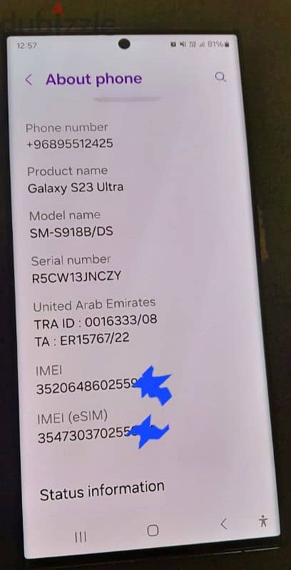 Samsung s23 ultra 1tb 2sim 5g 5