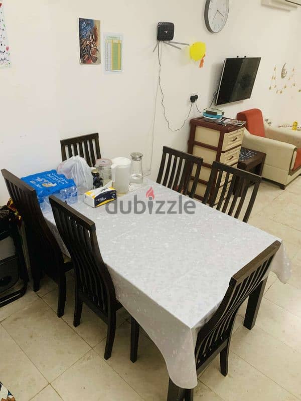 Best wood quality dinning table with 6 chairs 1