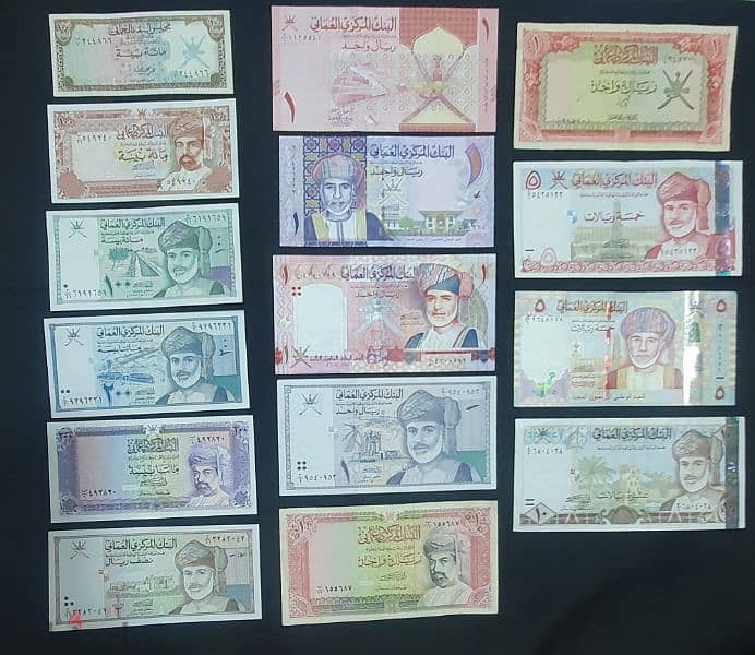 4 Types of Omani Banknotes SETs 0