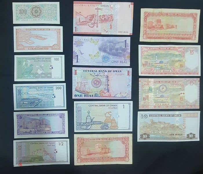 4 Types of Omani Banknotes SETs 1