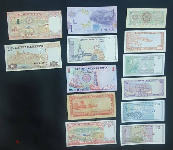 4 Types of Omani Banknotes SETs 3