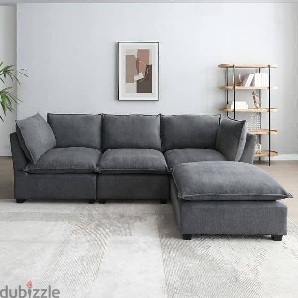 new model l shape sofa with bad 2