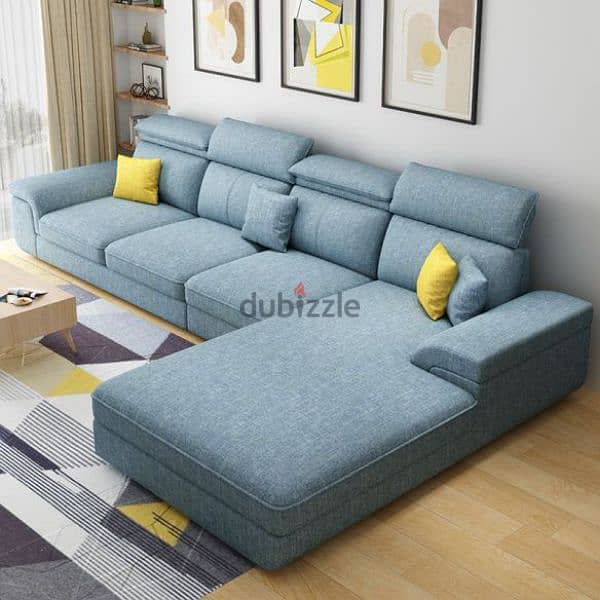 new model l shape sofa with bad 3