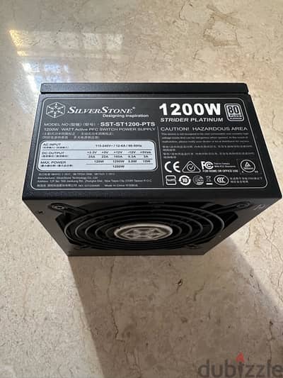 باور سبلاي من نوع silver stone 1200W