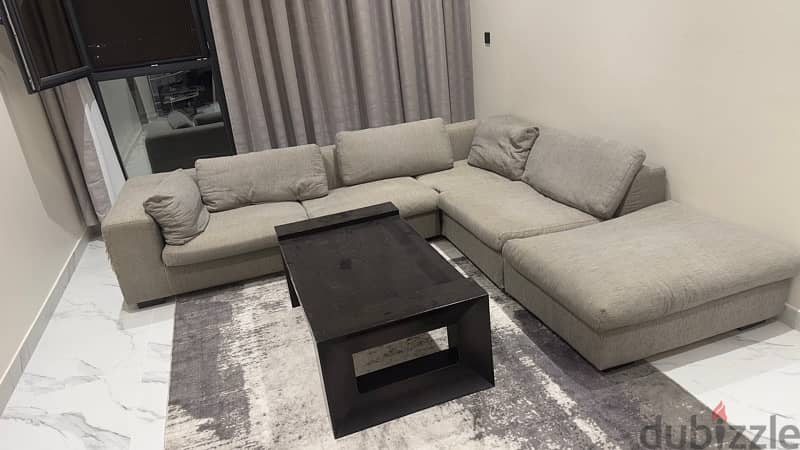 L shape sofa and table 2