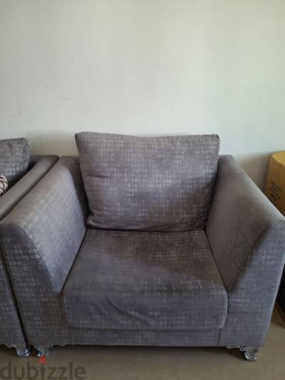 single seater fabric sofa