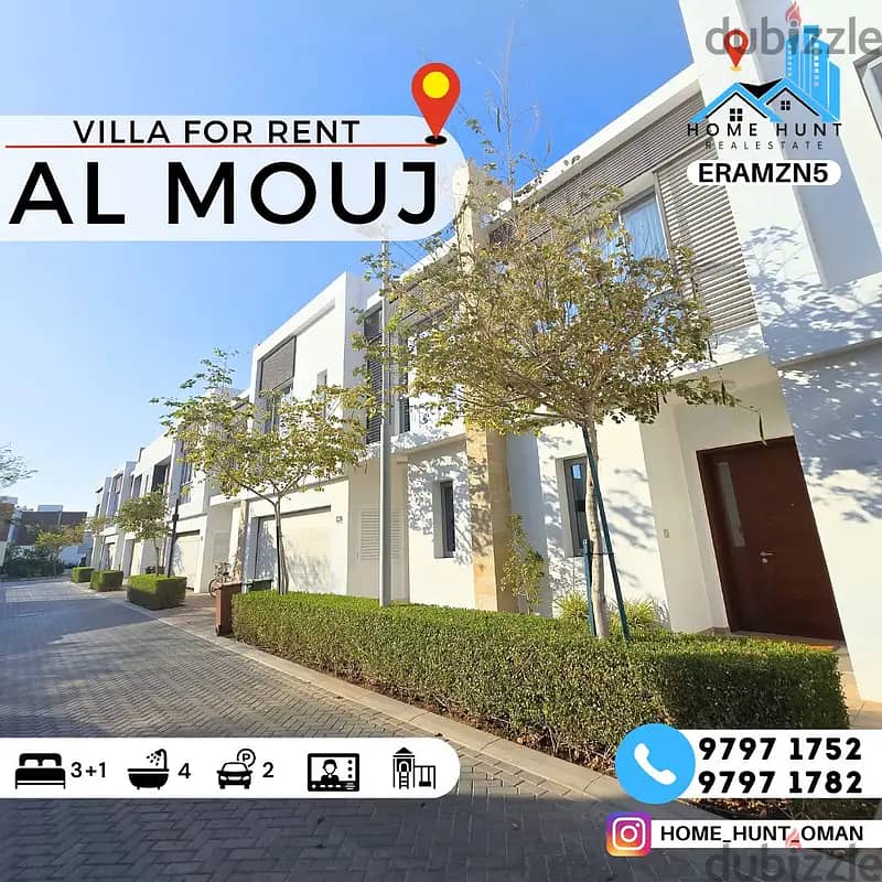 AL MOUJ | WONDERFUL 3+1BR GHADEER COURTYARD VILLA FOR RENT 0