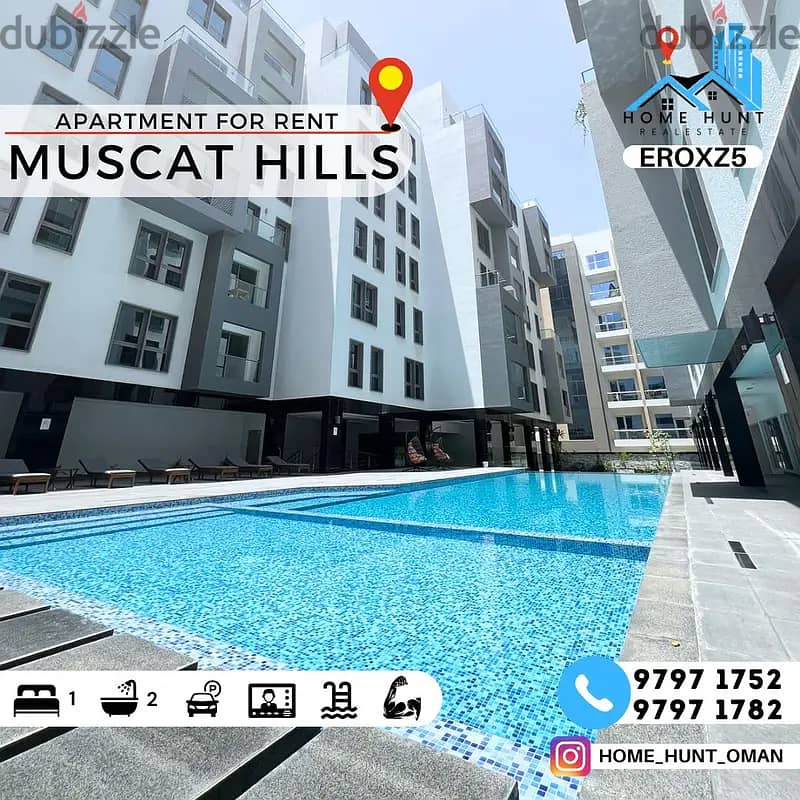 MUSCAT HILLS | SPACIOUS 1BHK APARTMENT FOR RENT 0