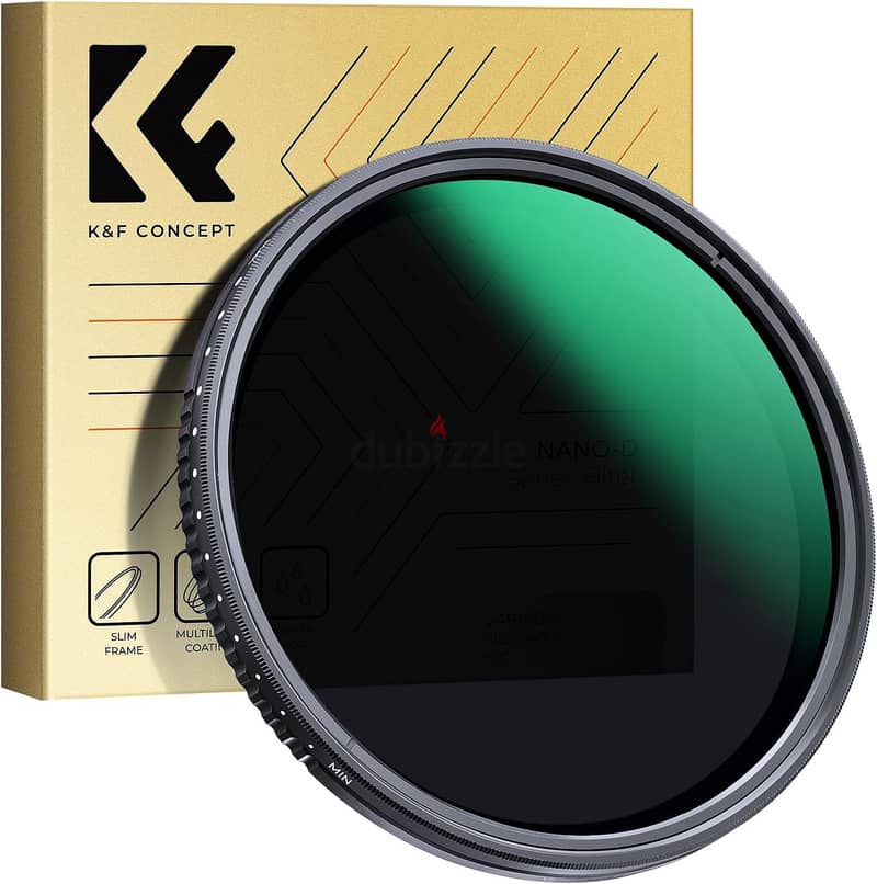 K&F 55mm Variable ND2-400 ND Lens Filter 0