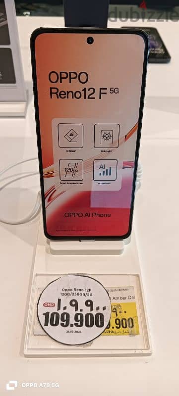 OPPO Reno 12F 5g 24gb/256gb Brand new box at nesto ansab