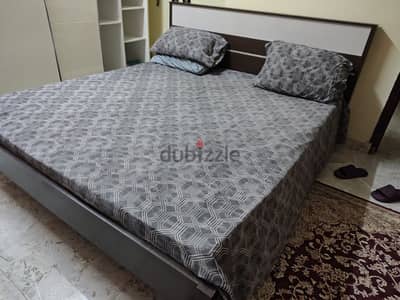 Used Home Furniture (Double Bed with medicated matrice  , 6 Doors