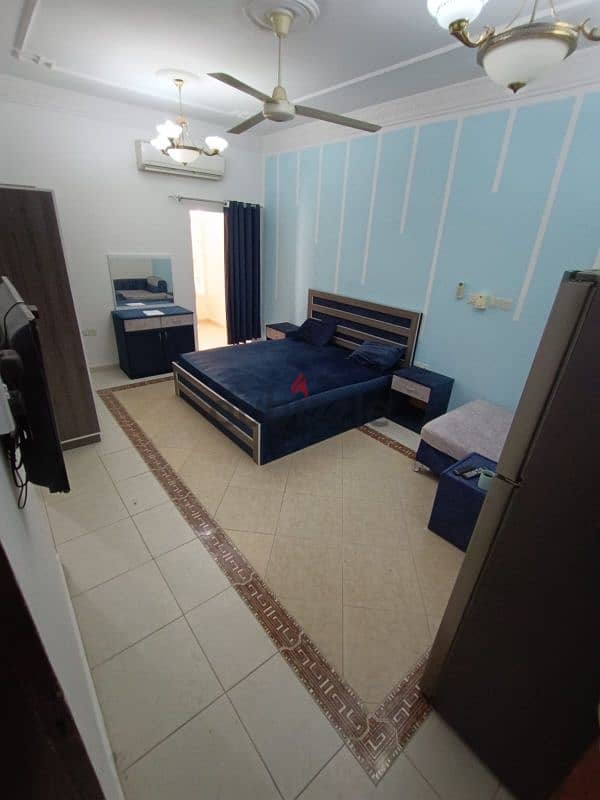 Furnished studio for rent in North Al-Adhiyah 3