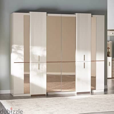 Izmir 6-Door Wardrobe with Drawers