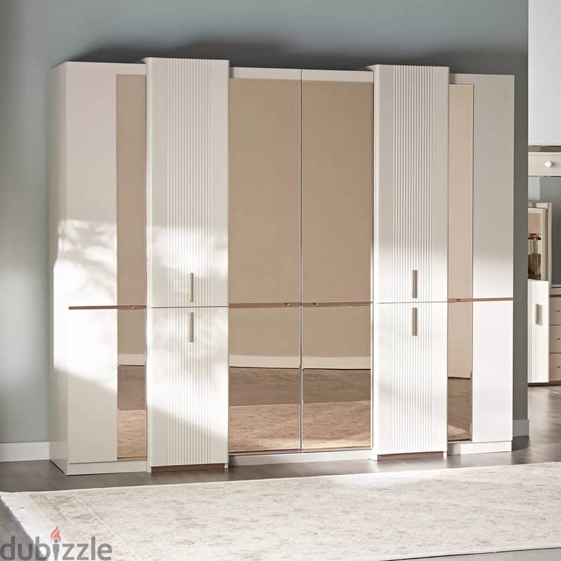 Izmir 6-Door Wardrobe with Drawers 0