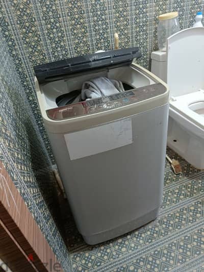 full working family used check washing machine automatic