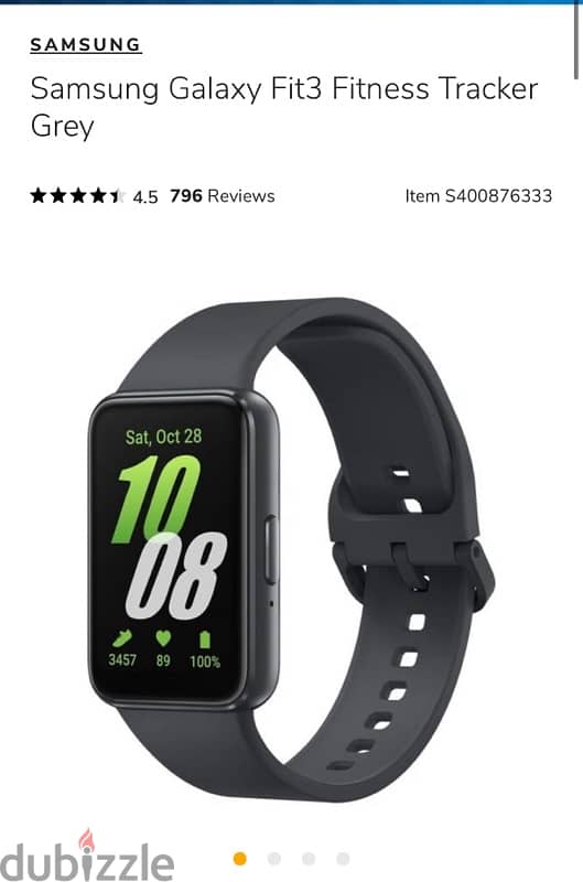 Samsung Galaxy Fit3 fitness tracker 0