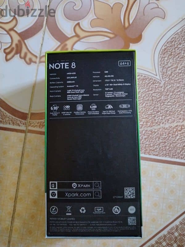 Sell Infinix Note 8 64+6 5