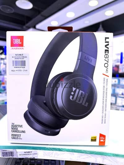 JBL Live 670NC - Wireless On-Ear Head0phones With ANC  65H Battery