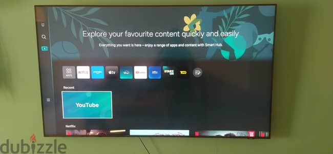 Samsung Crystal UHD  65" Smart TV BU 8000 Model for Immediate Sell