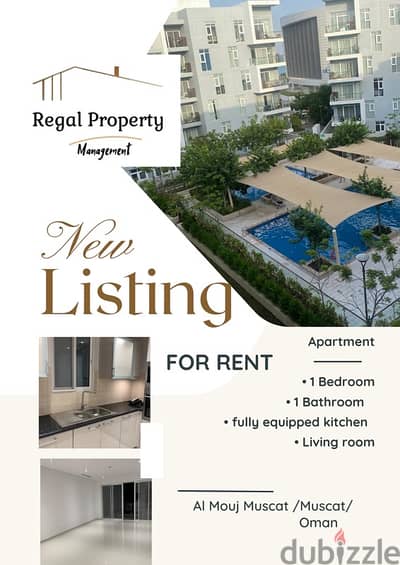 Beautiful sea view 1 BHK apartment in marsa gardens building for rent