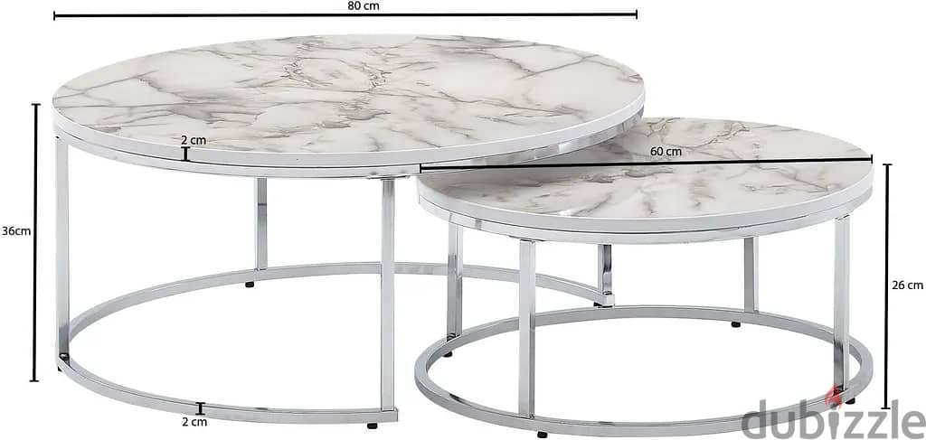 w oh NL ing coffee table set of 2 white silver marble look sofa table 1