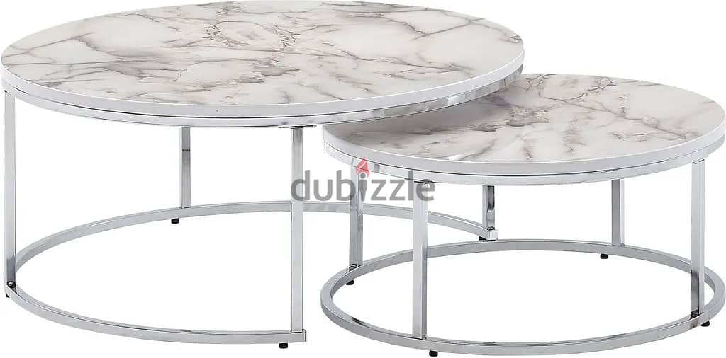 w oh NL ing coffee table set of 2 white silver marble look sofa table 3