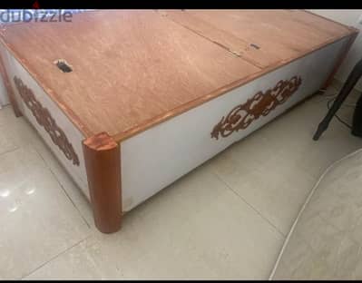 bed with storage box