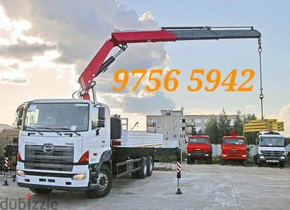 شاحناب کرین مع رافعة ونش للإيجار Hiab Truck With Crane Winch for Rent