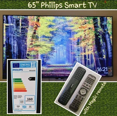 65" Philips 4K Smart TV