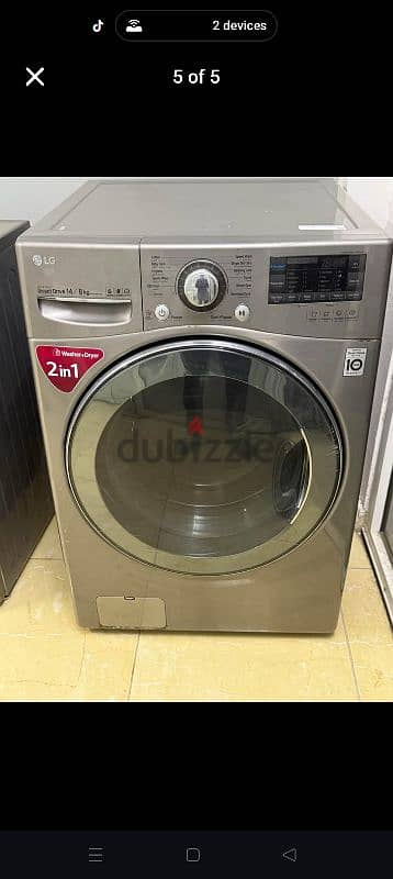 LG 14/8 kg washing machine with dryer 1