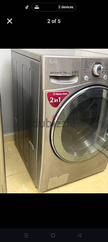 LG 14/8 kg washing machine with dryer 3