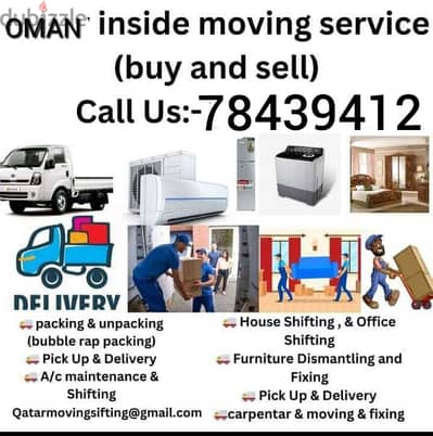 muscat furniture house shiftingg low price