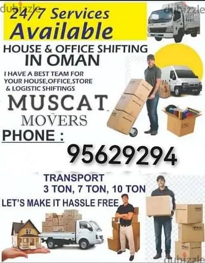 Movers house shifting Carpenter3,7,10 ton vehicles شحن۔ نقل عام آثاث