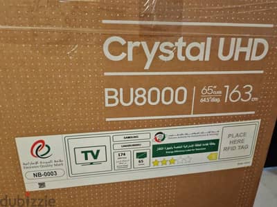 Samsung 65" Smart4k crystal UHD for sale