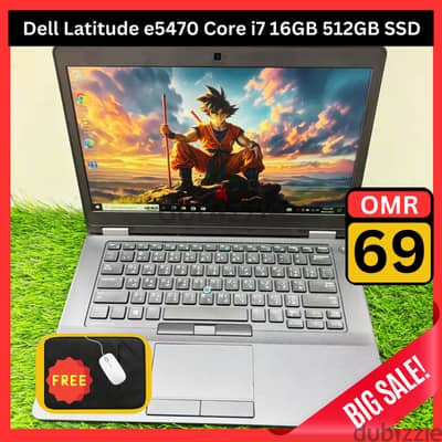 Best Price In Oman On Dell Latitude e5470 Core I7 16GB RAM 512 GB SSD