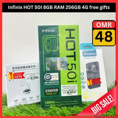 Best Offer On  Infinix HOT 50I 8GB 256GB 4G Smartphone with free gifts