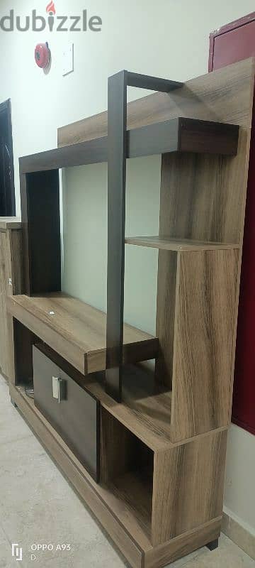 television stand and showcase