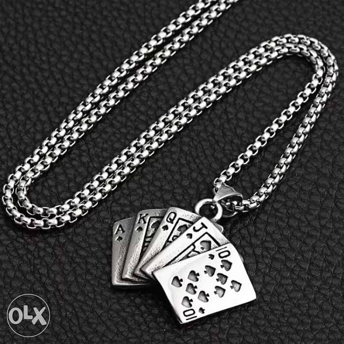 Cards necklace for mens 0