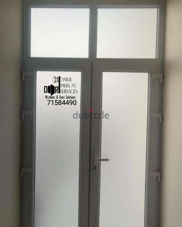 upvc door full glass - Muscat 1