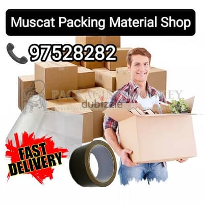 Boxes Wrapping Bubble roll Papers Tape Available Muscat