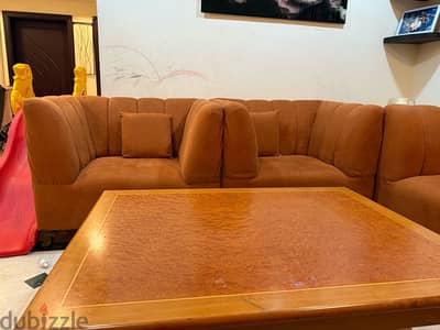 7 seater sofa with table in good condition only for  60 ro