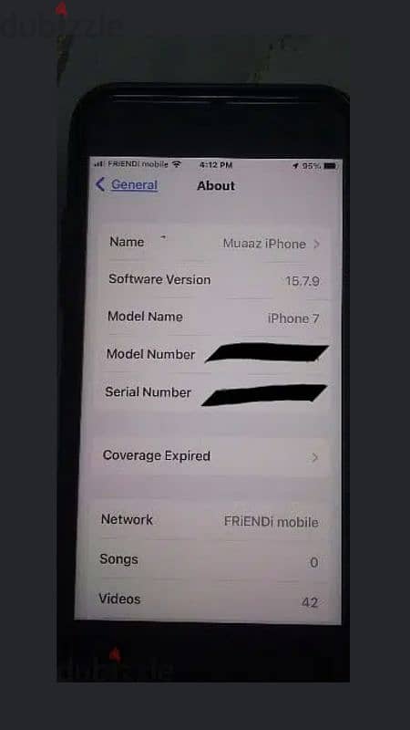 iPhone 7 with (IOS 15.8 Update) with box and all accessories 5
