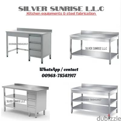 fabricating stainless steel kitchen table for home
