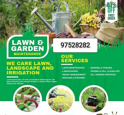 Lawnmower Gardening Landscaping Maintenance Artificial Grass Service