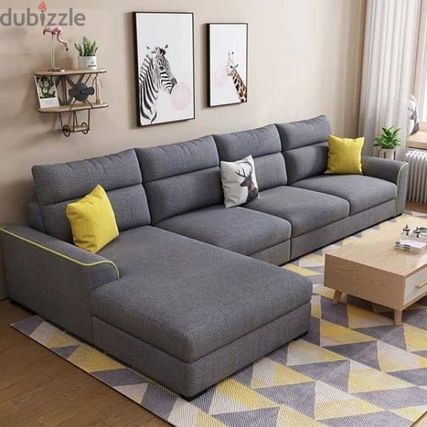 brand new L shape sofa set making all colours available good quality 7