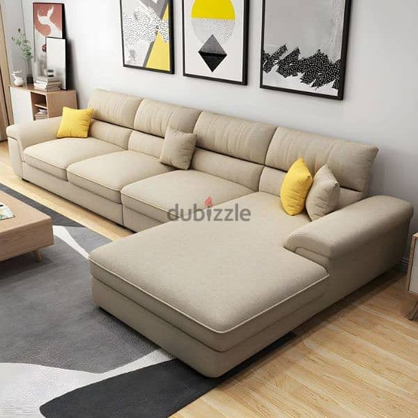 brand new L shape sofa set making all colours available good quality 6