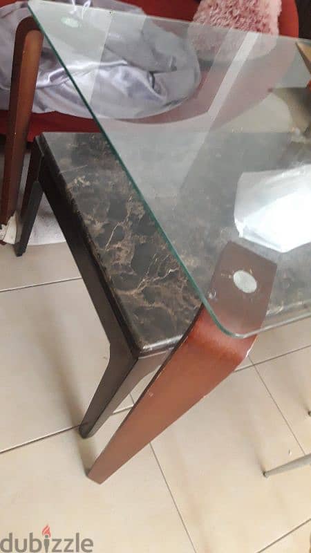 Glass table & chair for dining or computer 1